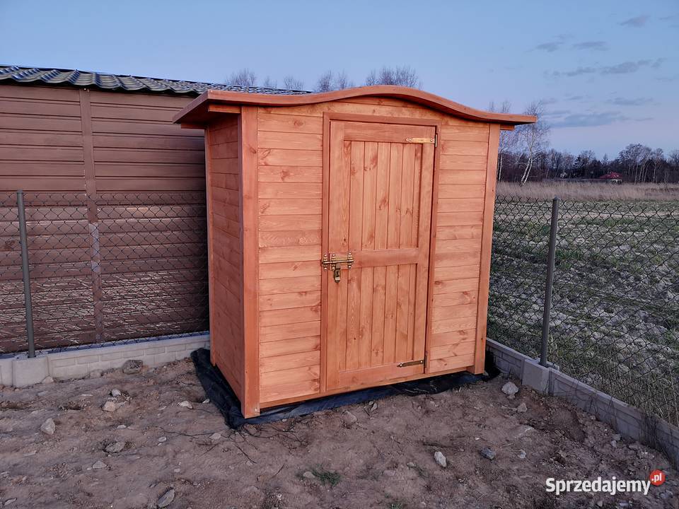 Domek narzędziowy 2 x 11m w konstrukcji słupowej Architektura ogrodowa Kalety