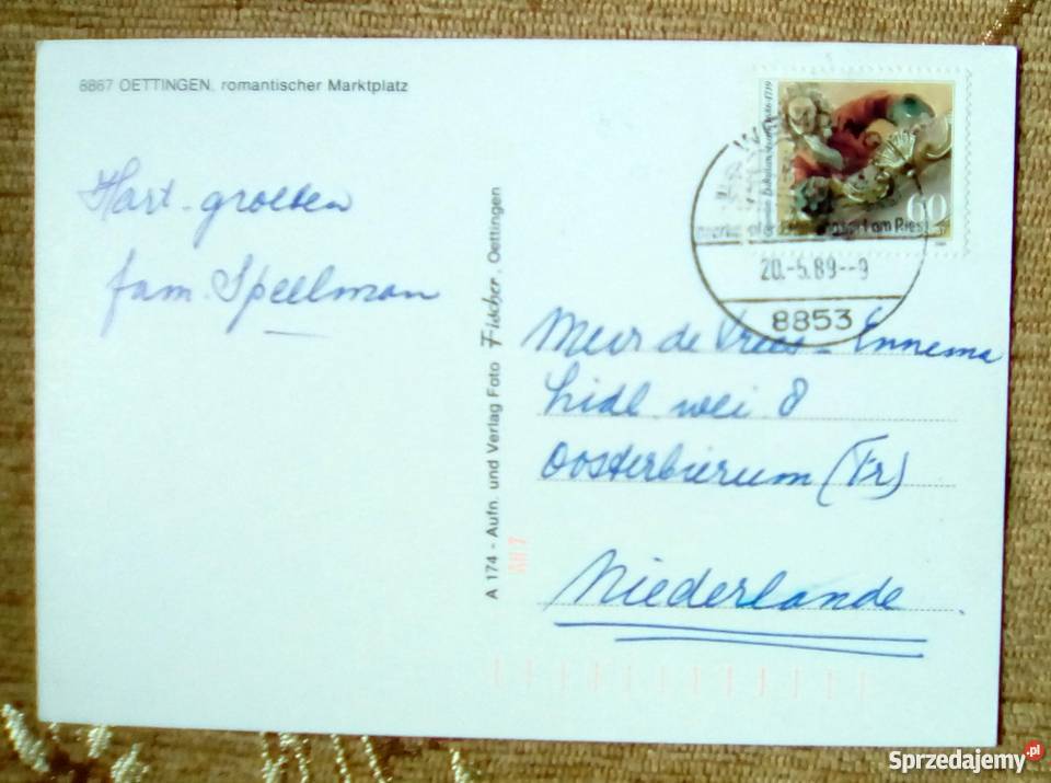 OETTINGEN IN BAYERN WIDOK NA RYNEK sprzedam