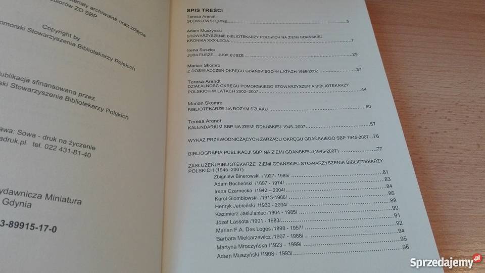 90lat Stowarzyszenia Bibliotekarzy Polskich Gdańsk