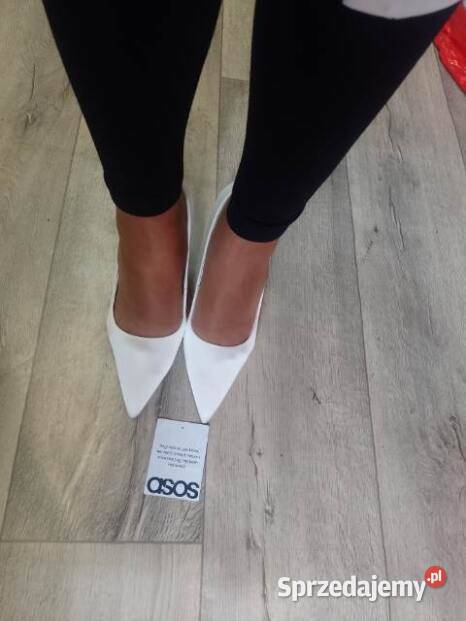 3940 ASOS DesignBiałe czółenka szpilki Czółenka Kraków