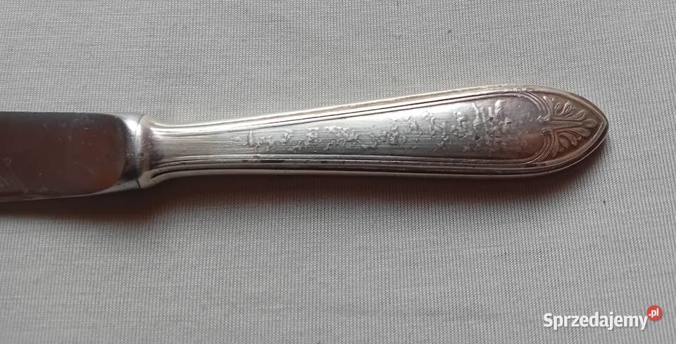 Platerowany nóż stołowy Hefra MET 90 PRL Antyki Koźminek