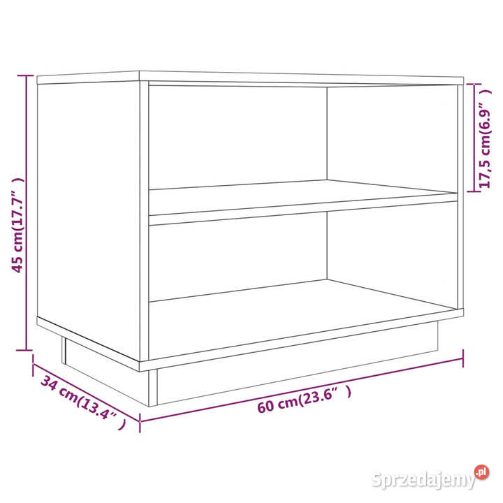 Szafka na buty czarna 60x34x45 lite drewno Na buty mazowieckie Warszawa
