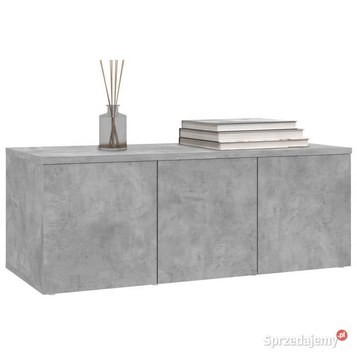 Szafka pod TV szarość betonu 80x34x30 WM801863