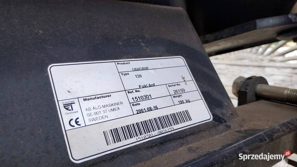 Chwytak do bali UNIGRIP hydrauliczny na Tura do Pozostałe