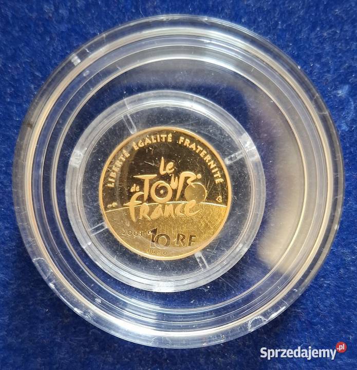 Złota Moneta Kolekcjonerska 10 Euro Francja 2003 Gliwice
