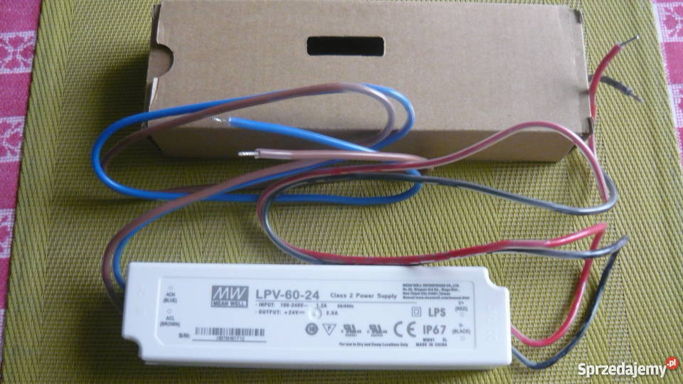 Zasilacz LED LPV 60 24 V Oświetlenie śląskie Myszków