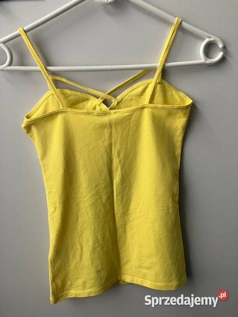 żółty top Tally Weijl xxs 32 gładki dekolt żółty/złoty Moda i Styl kujawsko-pomorskie