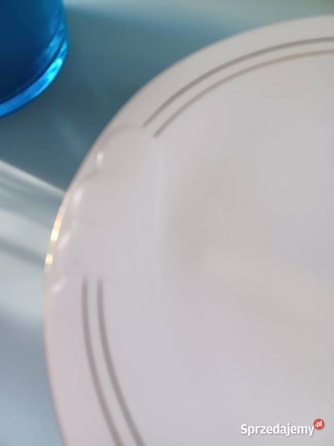 Białe talerzyki deserowe Wawel 6 Łódź