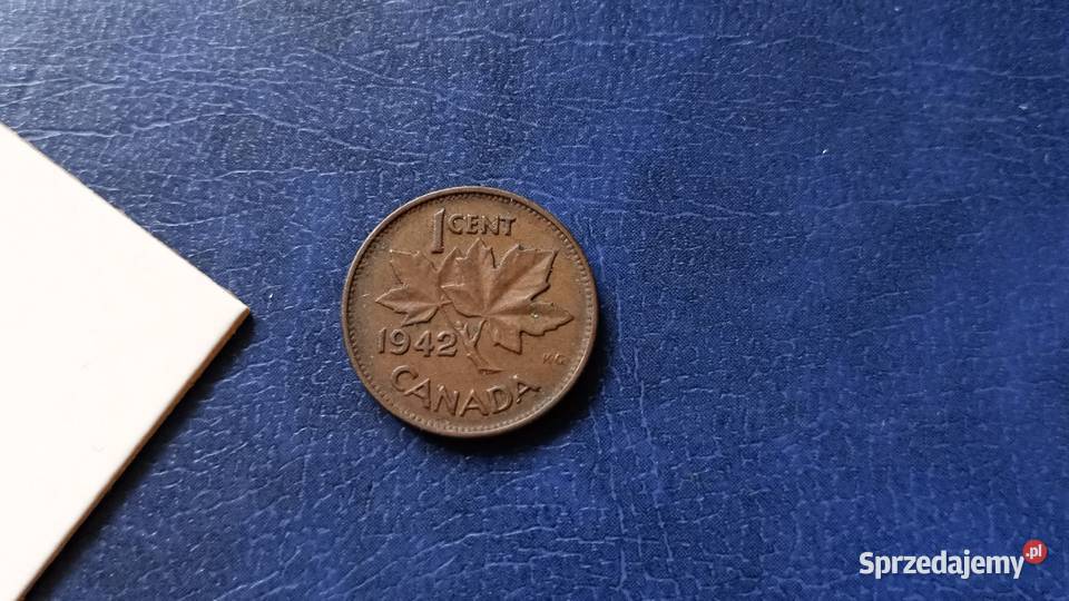 Stare monety 1 cent 1942 Kanada Lesko