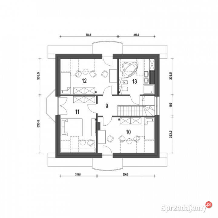 Nowy dom na sprzedaż stacji kolejowej i stawach Wołów