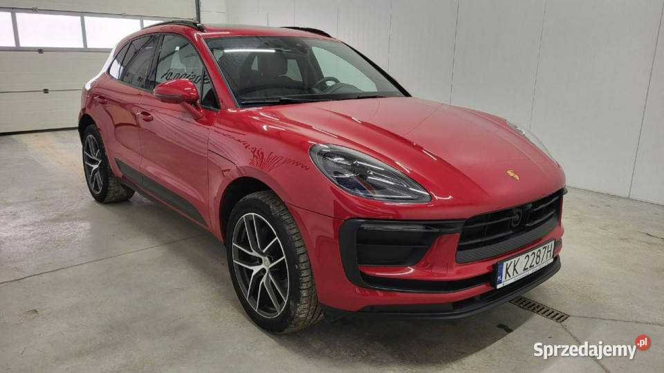 Porsche Macan I 2014 czerwony mazowieckie Grójec