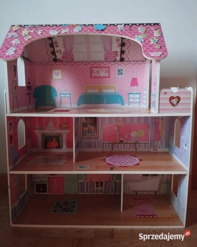 Duży drewniany domek lalek BoboSan 3 piętra 5 mazowieckie