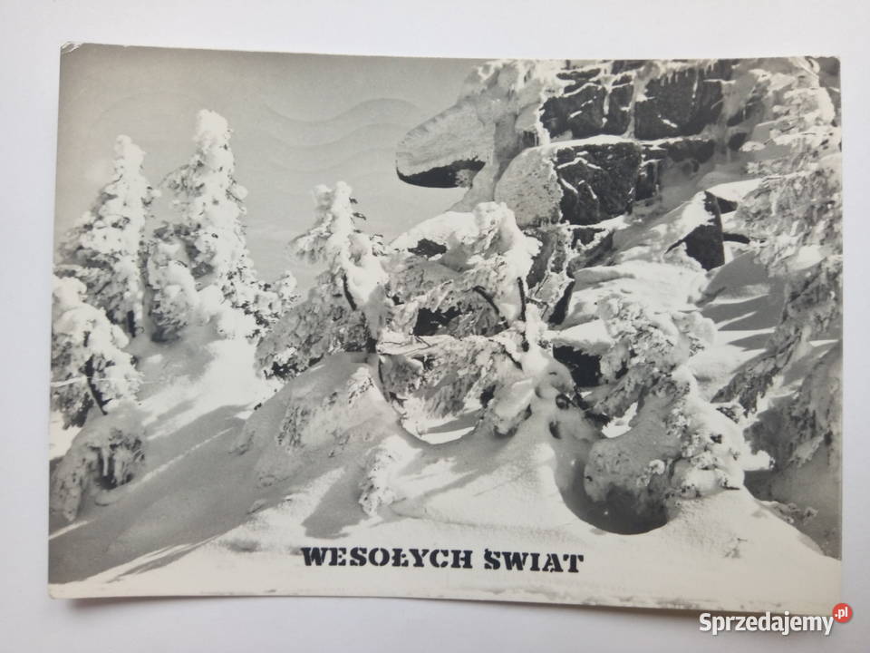 Pocztówka Wesołych Świąt 1969r PRLu Znaczek Dąbrowa Górnicza sprzedam