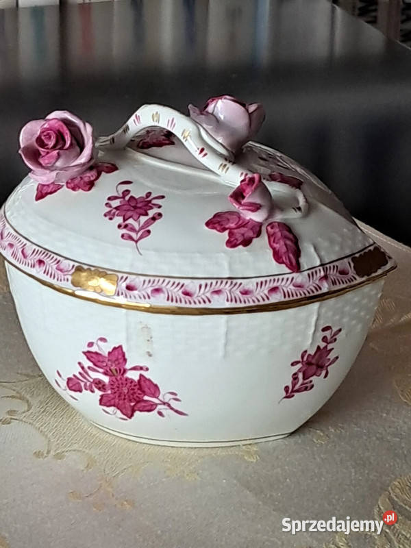 Bomboniera Herend Porcelana i szkło