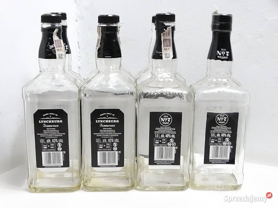 Puste Butelki Jack Daniels 1L Zestaw 7 Sztuk Old lubelskie Biłgoraj