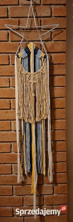 Gwiezdny łapacz snów makrama oświetlenie led małopolskie Kraków