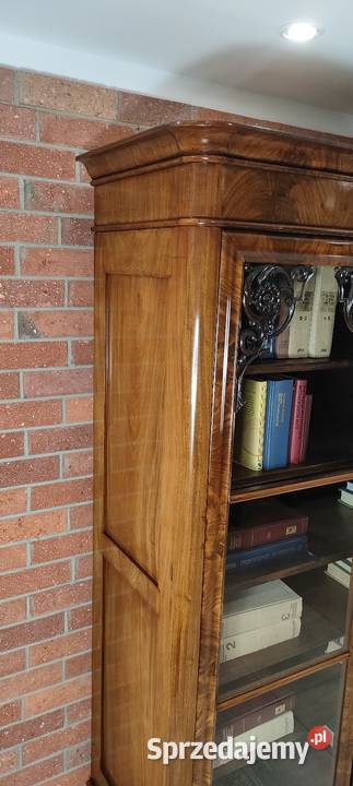 Ekskluzywna biblioteka witryna biedermeier antyk