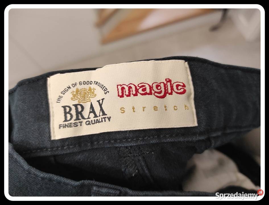 Czarne spodnie BRAX magic stretch 42 XL Płock