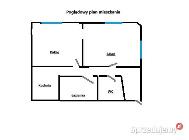 Sprzedam mieszkanie 2 pokoje 423m2 piwnica 5m2 Piaseczno