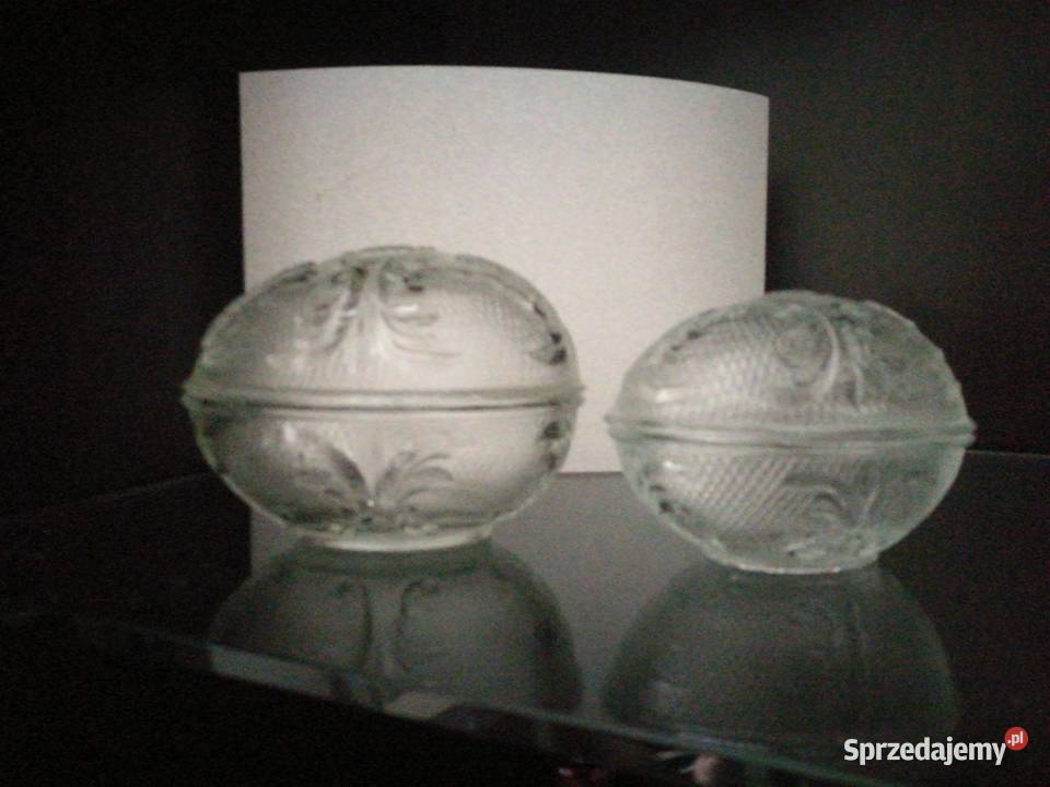 Jajka szklane Ząbkowice komplet Porcelana i szkło sprzedam