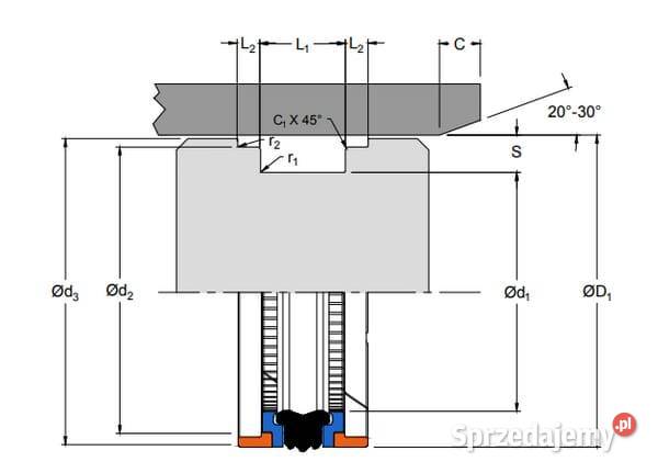 Uszczelniacz tłoka typ DBM 130x105x254952 Kamionna