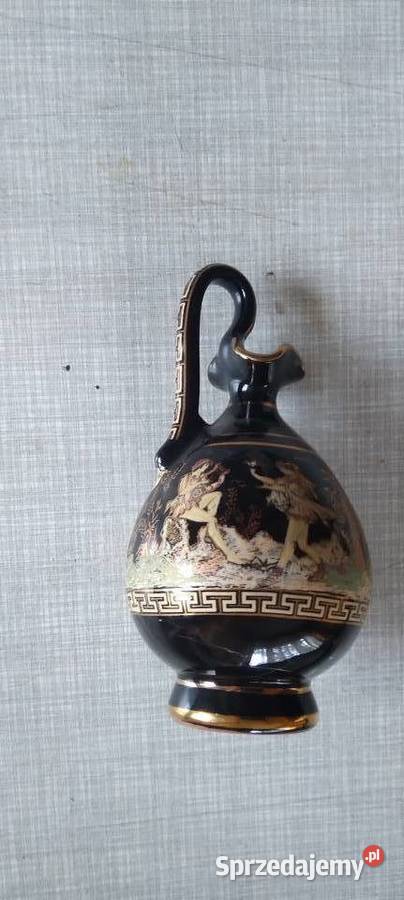 Ręcznie zdobiony wazon Grecja 24karatowe złoto wielkopolskie Koło