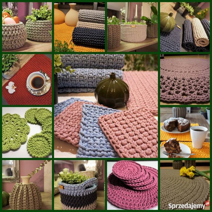 Koszyk ze sznurka bawełn SOWA handmade Józefów