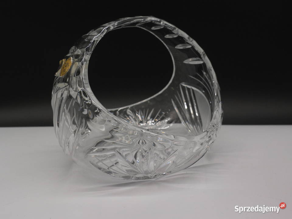 Kryształowy Koszyk MB GLASS BOHEMIA Ręczny Szlif Raszków