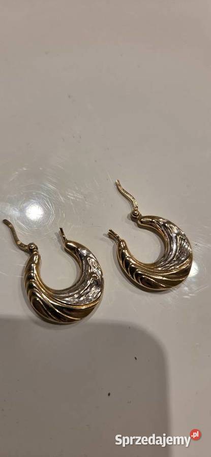 Zlote kolczyki pr585 Ostrów Wielkopolski sprzedam