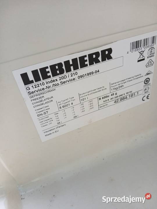 Lodówka podblatowa biała LIEBHERR G 12210 Gastronomia Warszawa