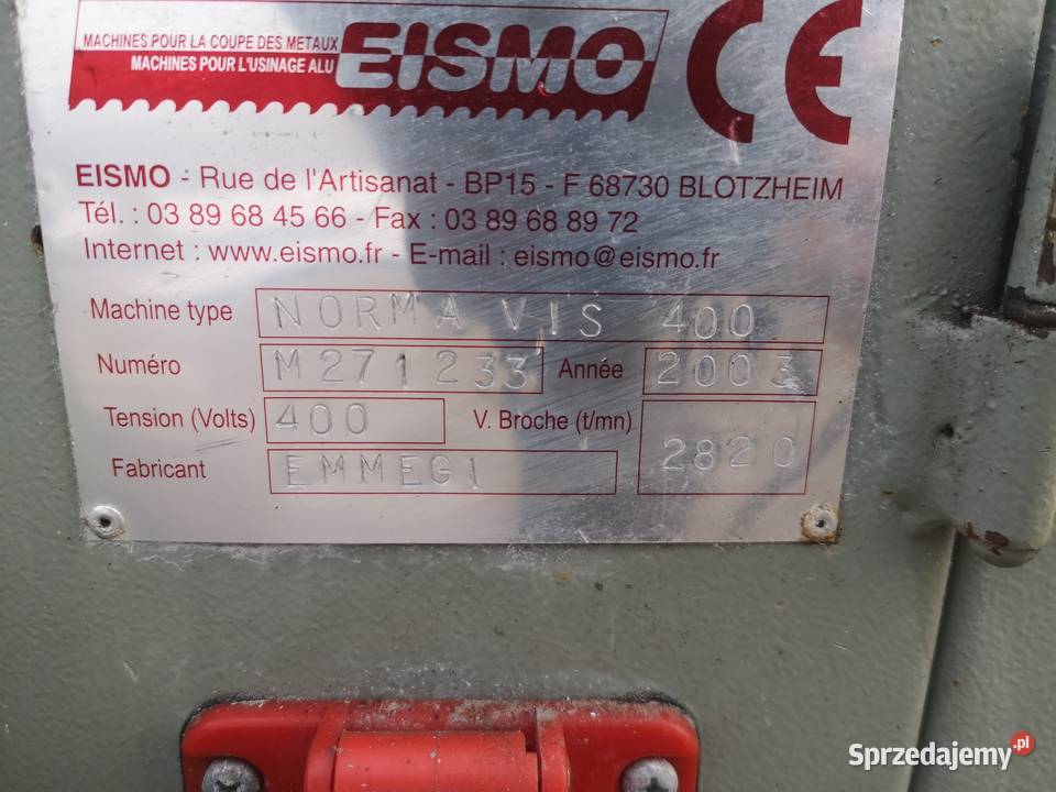 Piła dwugłowicowa PRESSTA EISELE NORMA VIS 400 Produkcja