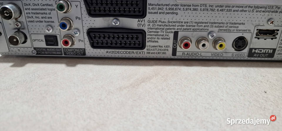 Panasonic DVD recorder nagrywarka DMR EH 675 wielkopolskie Międzychód sprzedam