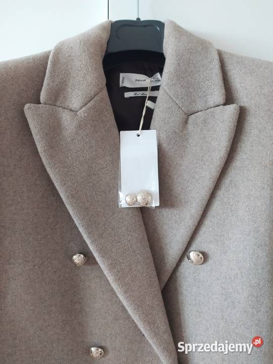Płaszcz zimowy Mango 38 M brązowy Kurtki i płaszcze Moda i Styl Koszalin