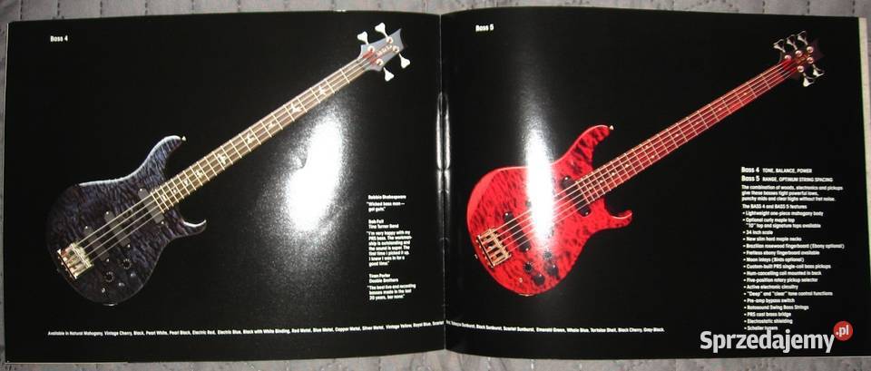 PRS Paul Reed Smith katalog gitar 1989