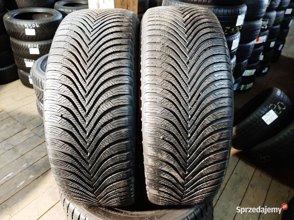 2x Opona UŻYWANA ZIMOWA 20555R17 MICHELIN 139 Zaścianki sprzedam