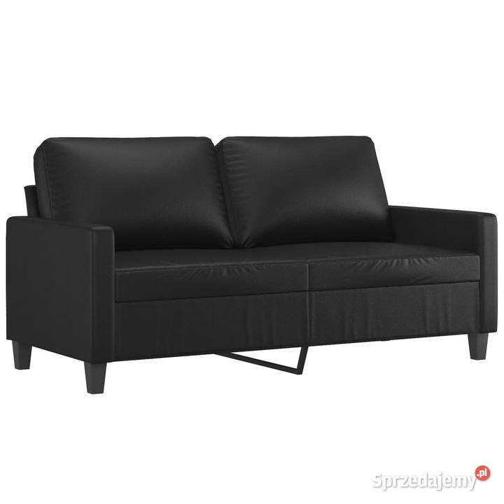 2osobowa sofa czarna 140 sztuczna skóra WM359137 sprzedam