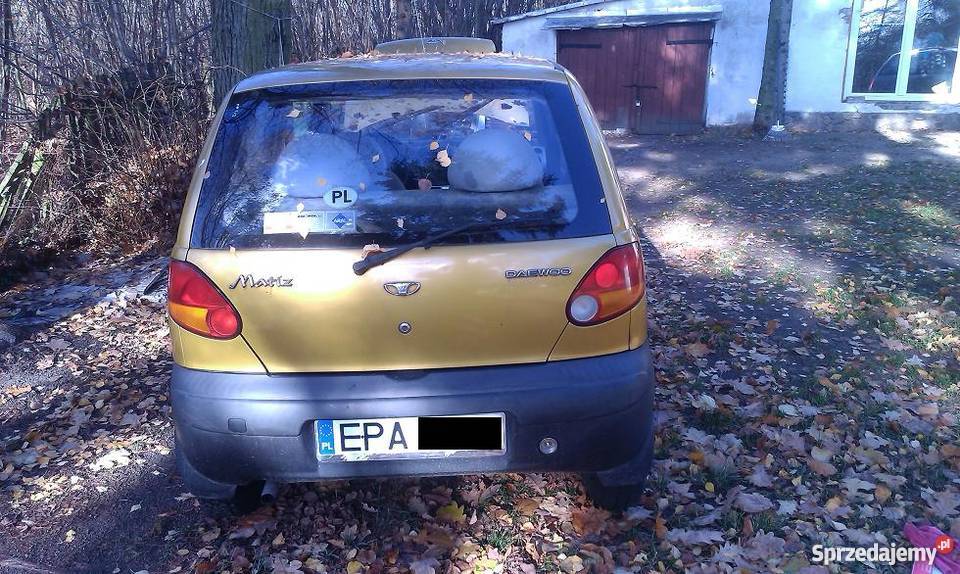 Daewoo Matiz LPG uszkodzony silnik benzyna+LPG Tuszyn sprzedam