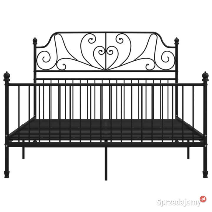 vidaXL Rama łóżka czarna metalowa 160x200 Warszawa