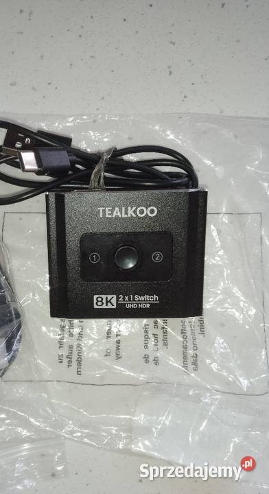 Przełącznik HDMI 21 Splitter 8K TV 2w1 TealKoo Grudziądz