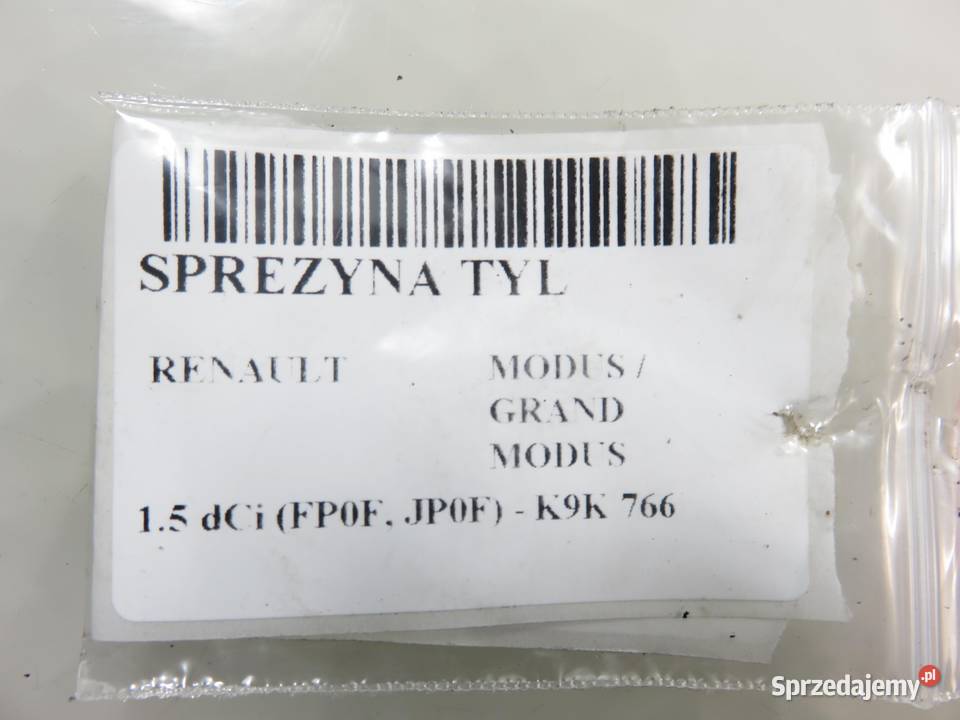 SPRĘŻYNA TYŁ RENAULT MODUS GRAND MODUS 15 dCi osobowe małopolskie