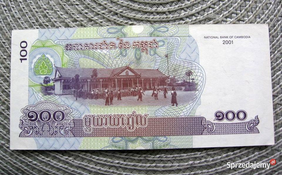 Kambodża 200 Riels 2001r Kalisz