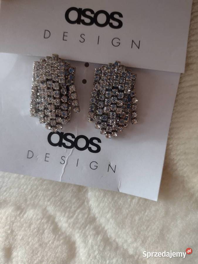 ASOS Bogato zdobione kolczyki wieczorowe z Kraków sprzedam