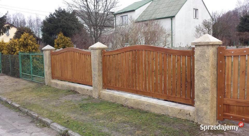 Przęsło drewniane model P1 ogrodzenie Stanpor Ogrodzenia i bramy Stalowa Wola