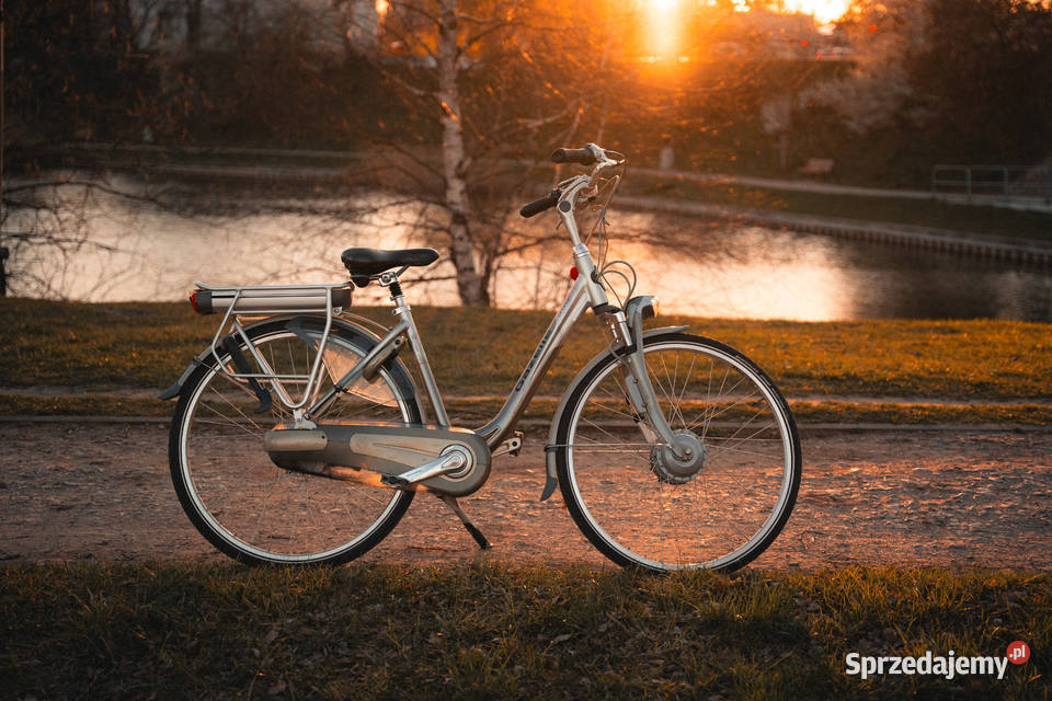 Rower elektryczny gazelle orange nowa bateria mazowieckie Warszawa