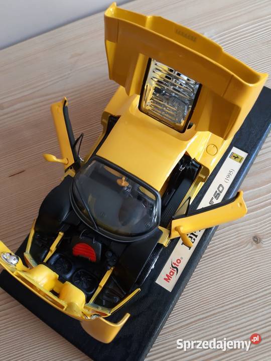 Model samochodu 118 Ferrari F501995 Maisto żółte Głuchołazy