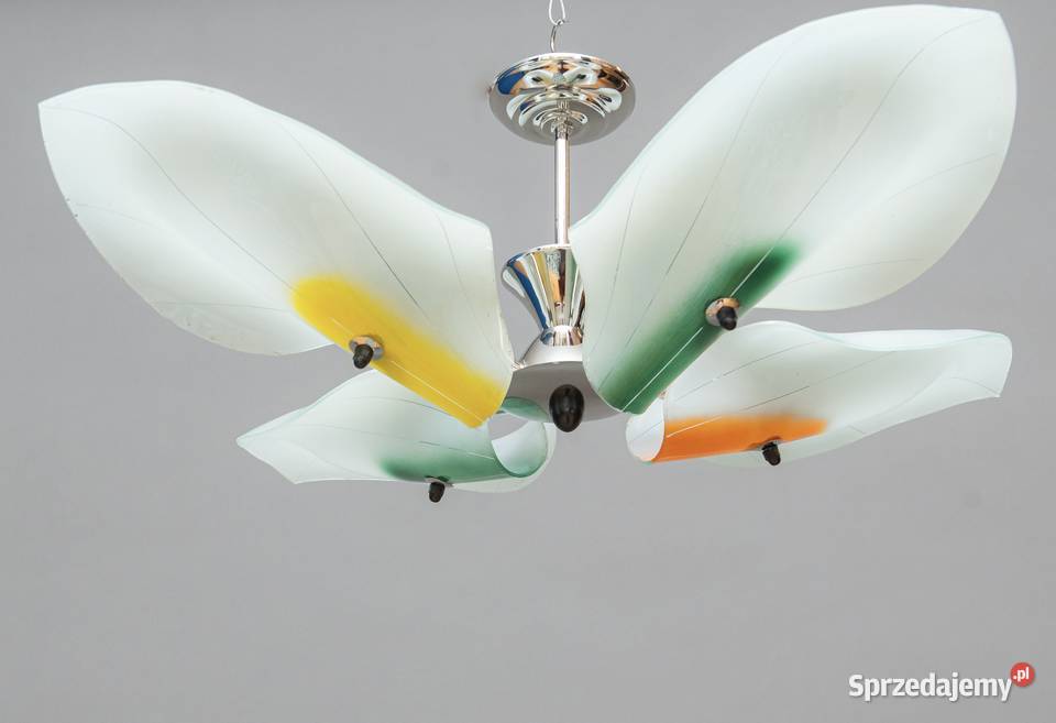 Żyrandol lata 60 Look PopArt MidCentury Vintage śląskie Dąbrowa Górnicza