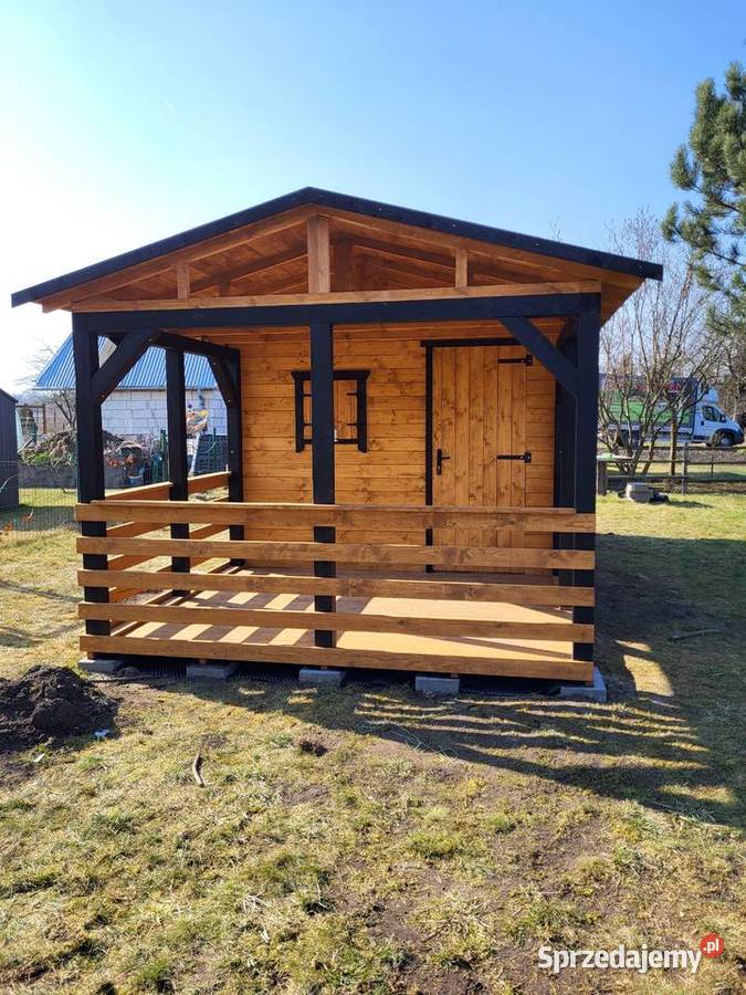 Domek narzędziowy z tarasem ogrodowy montaż w Oleśnica sprzedam