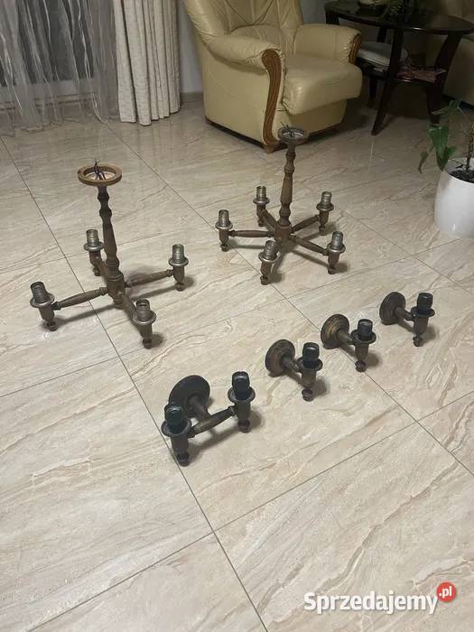 Żyrandole i kinkiety drewniane Duczki