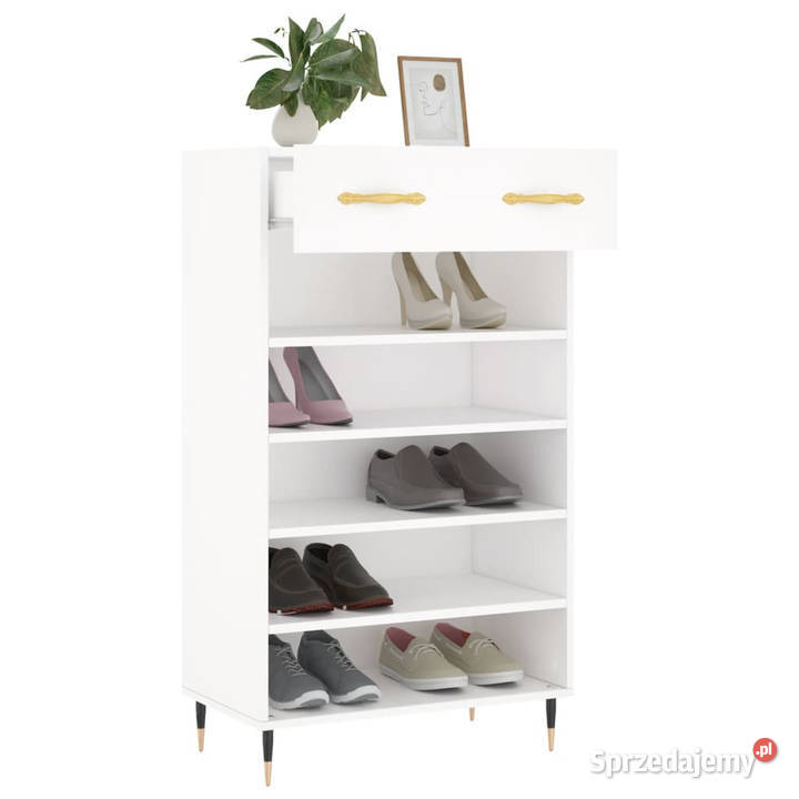 Szafka na buty biała 60x35x105 materiał Warszawa