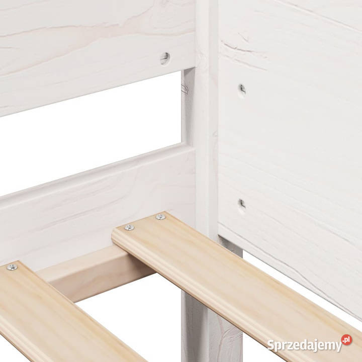 Łóżko bez materaca białe lite drewno sosnowe 62cm Warszawa sprzedam